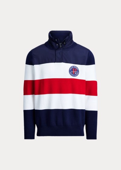 Polo Ralph Lauren Hybrid Hooded Striktrøje Herre Danmark (UPAVB0279)